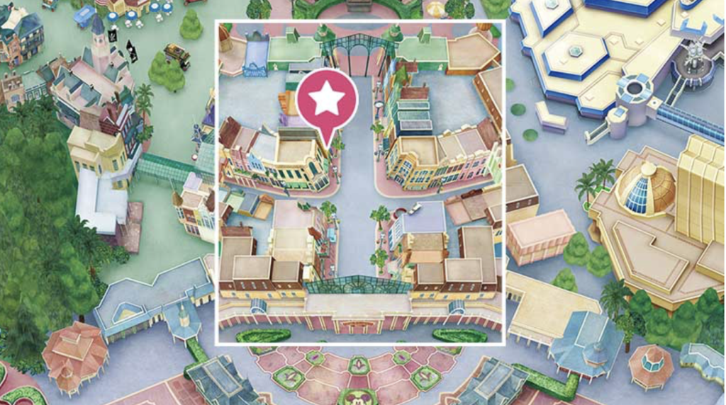 ディズニーランドのシルエットスタジオの場所